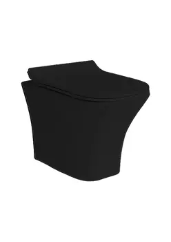 Унитаз подвесной Ceruttispa Vettore ariaMatt black 2615E черный матовый