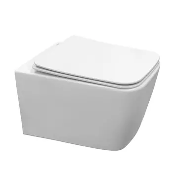 Унитаз подвесной Comforty CF40503 безободковый, с сиденьем микролифт, белый