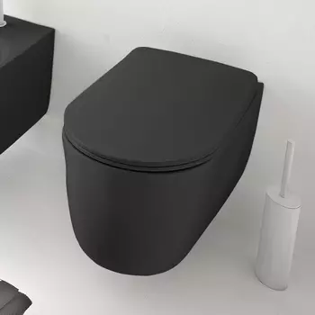 Унитаз подвесной Kerasan Nolita 531431 черный матовый