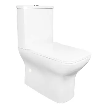 Унитаз-компакт безободковый Azario Fresco AZ-8302 с крышкой микролифт, белый