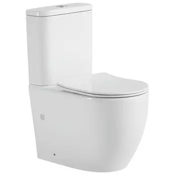 Унитаз-компакт Black&White 36 см W-7789 сиденье Soft-Close, белый