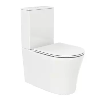 Унитаз-компакт Ceruttispa Santa CT8916 безободковый, с сиденьем микролифт, белый