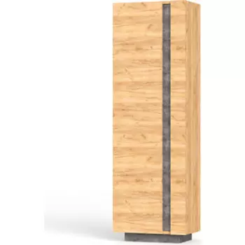 Шкаф комбинированный Моби Арчи 10.05 дуб крафт золотой/камень темный универсальная сборка