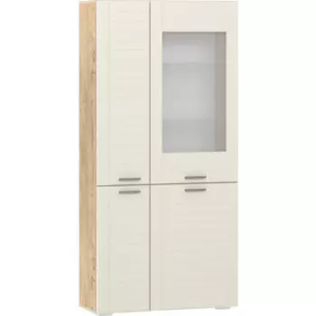 Шкаф комбинированный Сильва НМ 011.48 Livorno 10 25 софт панакота (ПВХ) дуб бунратти