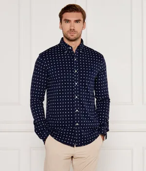 Рубашка Polo Ralph Lauren с узором, синий / белый
