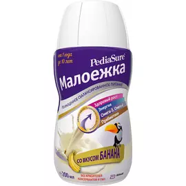 Смесь PediaSure для диетического питания "Малоежка" со вкусом банана с 1 года до 10 лет 200 мл