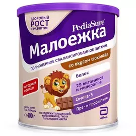Смесь PediaSure Малоежка шоколад 400 г, с 12 месяцев