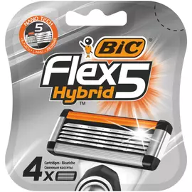 Сменные кассеты для бритья BIC Flex Hybrid 5 4 шт