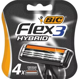 Сменные кассеты для бритья BIC Flex Hybrid 3 4 шт