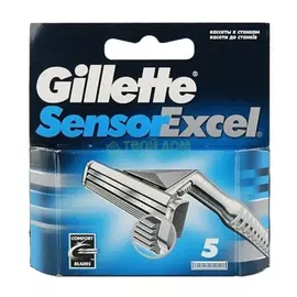 Сменные кассеты для станка Gillette Sensor excel 5 шт.