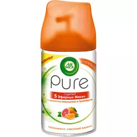 Сменный баллон для автоматического освежителя воздуха Air Wick Pure Апельсин и Грейпфрут 250 мл