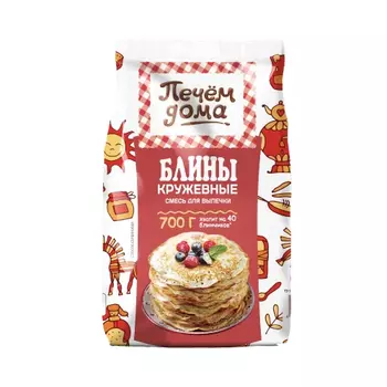 Смесь для выпечки Печем дома блины кружевные, 700 г