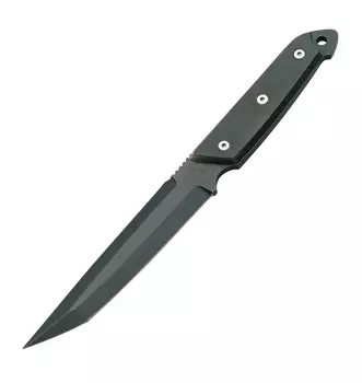 Нож с фиксированным клинком Mercury Combat TEFLON® MY\9221-22T, сталь Z50CD15 тефлон, черная микарта