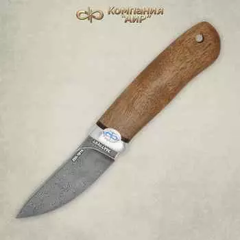 Нож разделочный АиР "Горностай", сталь ZDI 1016, рукоять дерево, алюминий