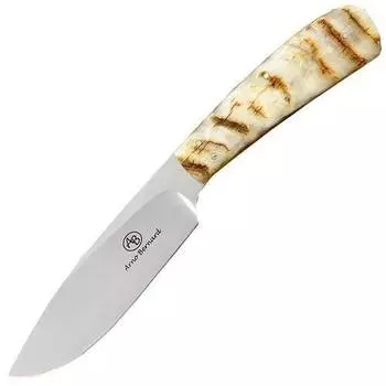 Нож с фиксированным клинком Arno Bernard Hyena, сталь N690, рукоять рог барана