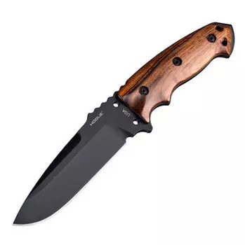 Нож с фиксированным клинком Hogue EX-F01, сталь A2 Tool Steel Black, рукоять дерево кокоболо