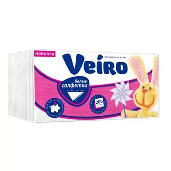 Салфетки бумажные Linia Veiro 200 шт