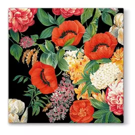 Салфетки для декупажа Paw Ностальгический букет трехслойные 33x33 см 20 шт