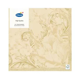 Салфетки Duni CHARM CREAM бумажные 3-х слойные 24х24 см
