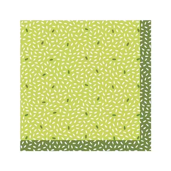 Салфетки Duni RICE GREEN бумажные 3-х слойные 33х33 см