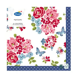 Салфетки Duni Sweet Roses 33х33 см 20 шт