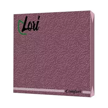 Салфетки Lori Comfort бумажные аметист 2х-слойные 33х33 см, 16 шт