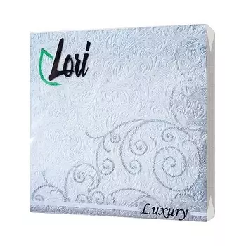 Салфетки Lori Luxury Серебро бумажные 3х-слойные 33х33 см, 16 шт
