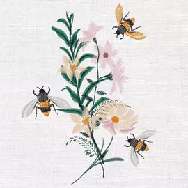 Салфетки Paper+Design Floral Bees 3-сл 33х33 см 20 шт