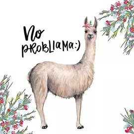 Салфетки Paper+Design No Probllama 3-сл 33х33 см 20 шт