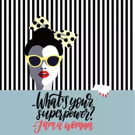 Салфетки Paper+Design Superwoman 3-сл 33х33 см 20 шт