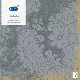 Салфетки трехслойные Duni Royal grey 33х33 см 20 шт