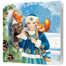 Салфетки бумажные Bulgaree green 3-х слойные Снежная красавица 33x33 см 20 шт