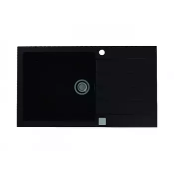 Кухонная мойка Alveus Granital Cadit 40 Carbon-G91 860х500х200 с сифоном, черная (1132031)