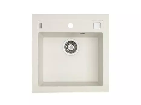 Кухонная мойка Alveus Granital+ Formic 20 Arctic-G11 520х510х200 с сифоном, белая (1128395)