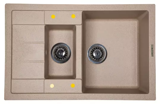 Кухонная мойка Ecoshtein RECHTECK 781.5 Песочный