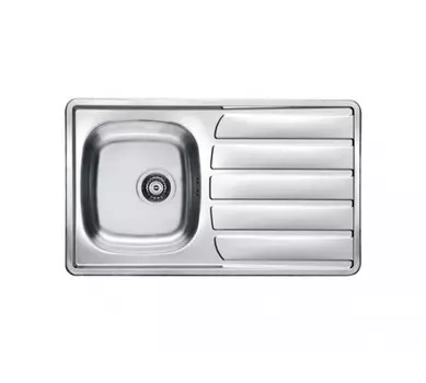 Кухонная мойка Alveus Zoom 30 NAT 860х500х155 нержавеющая сталь, с сифоном (1098773)