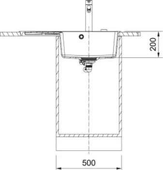 Кухонная мойка Franke CNG 611/211-78 TL белый чаша слева 114.0639.725