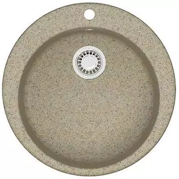 Кухонная мойка Azario Vital 507x507x200мм Песочный (сифон + герметик) (CS00078347)