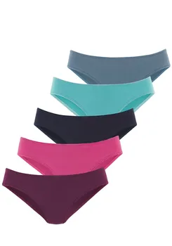 Трусы LASCANA Panty, цвет marine blue/Turquoise/Dusty blue/Berry/Fuchsia
