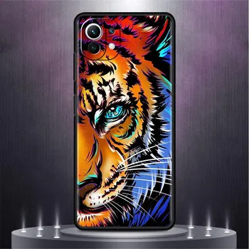 Черный чехол для Xiaomi Mi Poco X3 NFC M4 F3 C40 11 11T 10T Pro 12 9T 9 10 Lite, чехол из ТПУ для телефона Лев, Тигр, Волк Xiaomi Poco M3