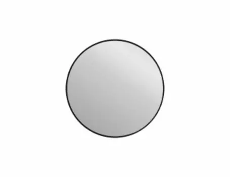 Зеркало Cersanit ECLIPSE smart 60x60 с подсветкой круглое черная рамка (64146)