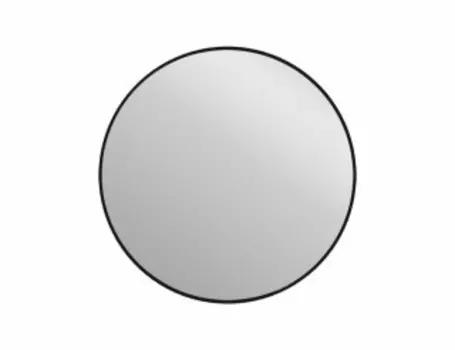 Зеркало Cersanit ECLIPSE smart 80x80 с подсветкой круглое черная рамка (64147)