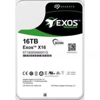 Жесткий диск Seagate Exos X16 16Тб HDD SATA III (ST16000NM001G)