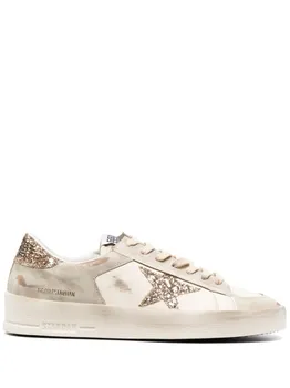 Golden Goose кеды с нашивкой, белый