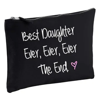 Черная косметичка Best Daughter Ever Ever Ever The End 60 SECOND MAKEOVER, черный