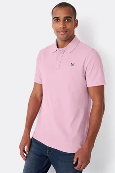 Классическая рубашка-поло из пике Crew Clothing Crew Clothing Company, розовый