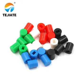 Колпачки для кнопок TEJIATE A06 6x7, 100 шт., синие/зеленые/красные/белые/черные