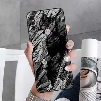 Чехол для Motorola G30 G60 G22 G9 Play G82 G52 G8 G9 G50 One Fusion Edge 20, черный мягкий чехол для телефона, чехол для бензопилы, крутой человек Moto G51 5G