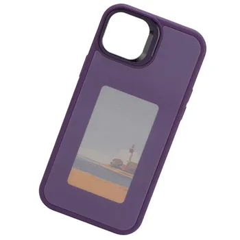 Чехол для телефона с чернильным экраном DIY NFC Photo Display Smart Phone Case Anti Drop Phone Protective Case синий