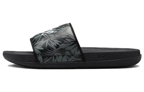 Шлепанцы и сланцы Nike Offcourt Tropical Leaf Print Black Slide